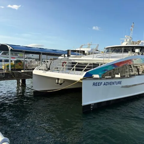 The Green Island catamaran at the jetty